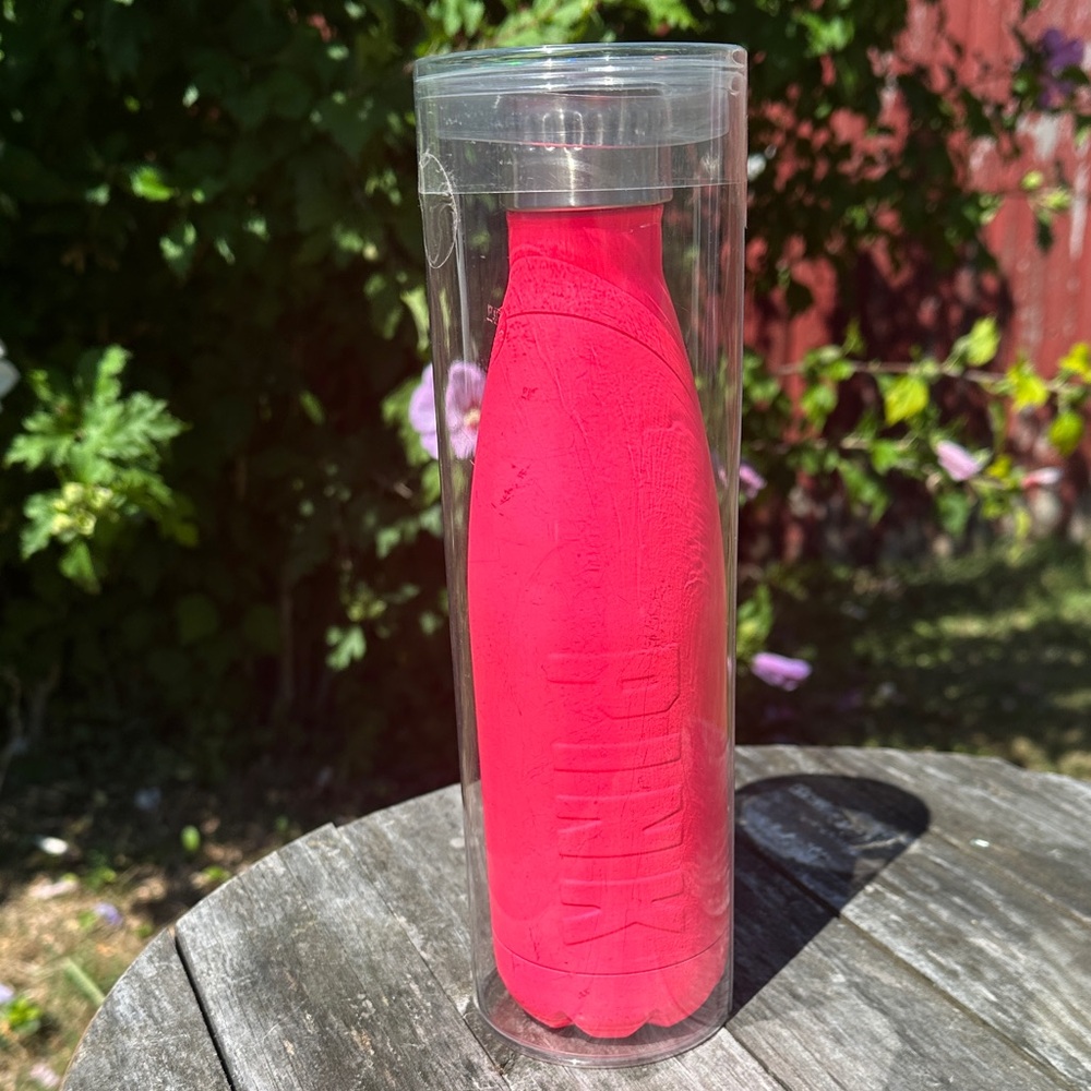 PINK Victoria's Secret Hot Pink metal Water Bottle